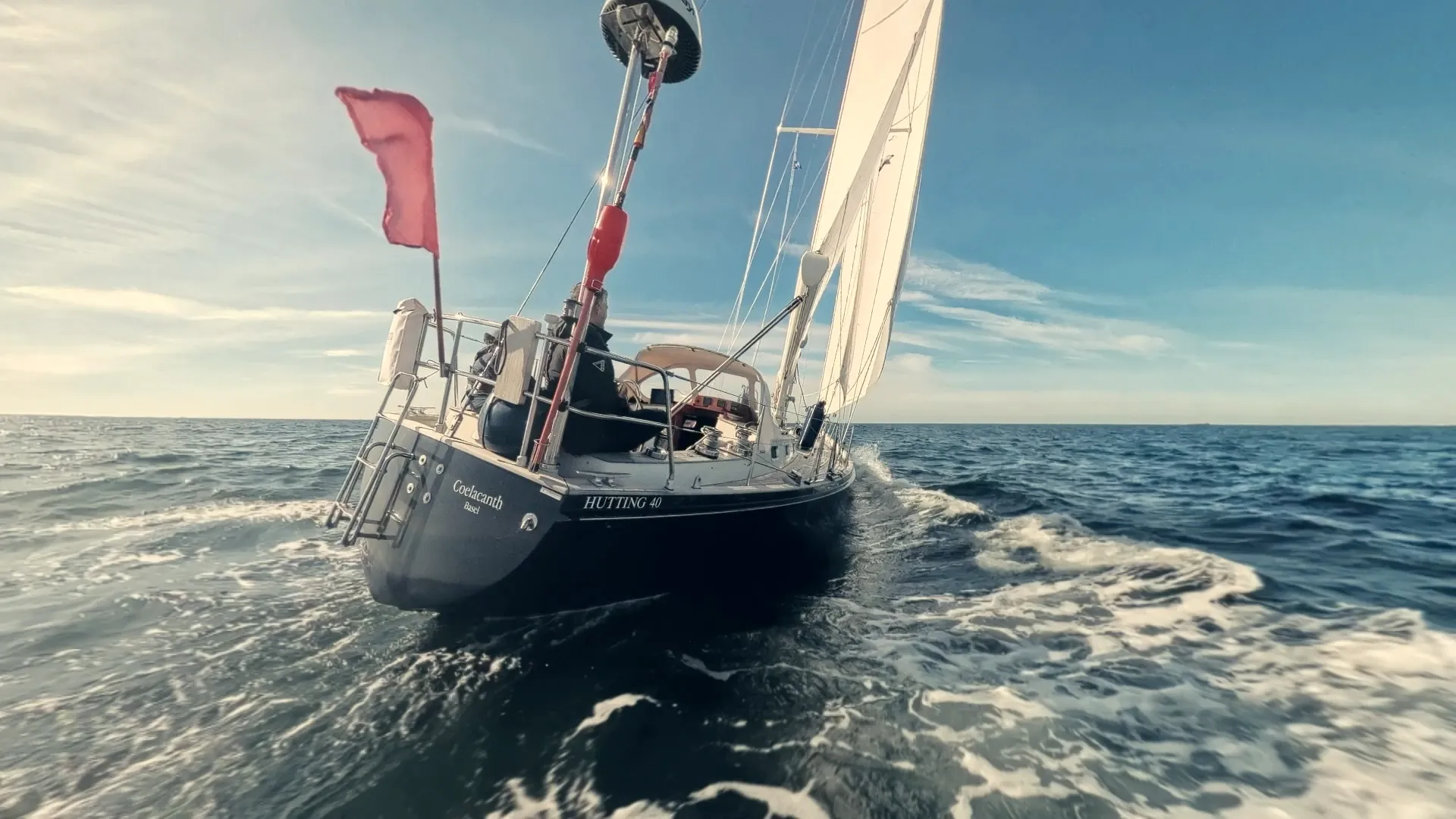 Coelacanth sailing to England